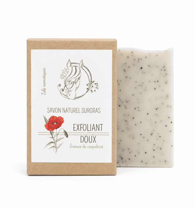 Savon EXFOLIANT graines de COQUELICOT