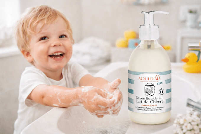 Savon Liquide pour ENFANTS au lait de Chèvre 300ml
