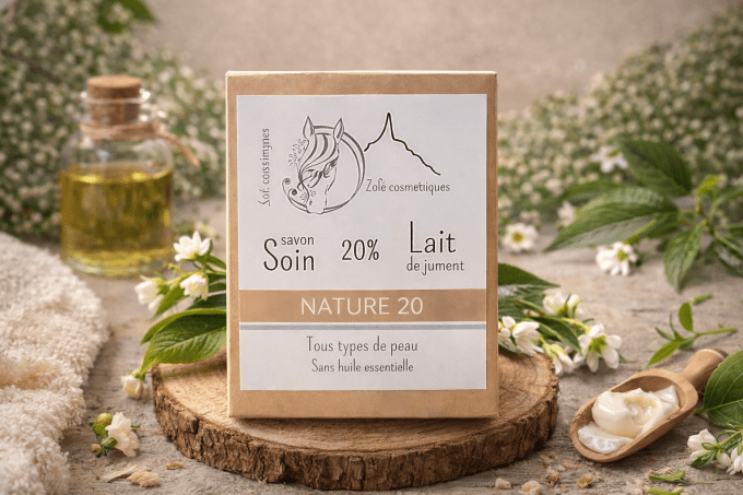 Savon Nature 20% de lait de jument