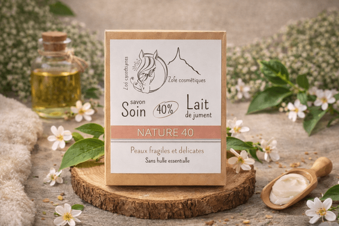 Savon Nature 40% de lait de jument