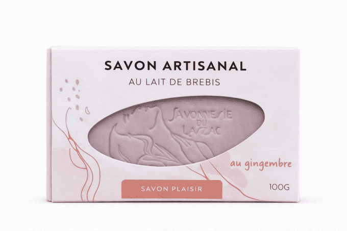 Savon Plaisir au lait de brebis au gingembre - 100g