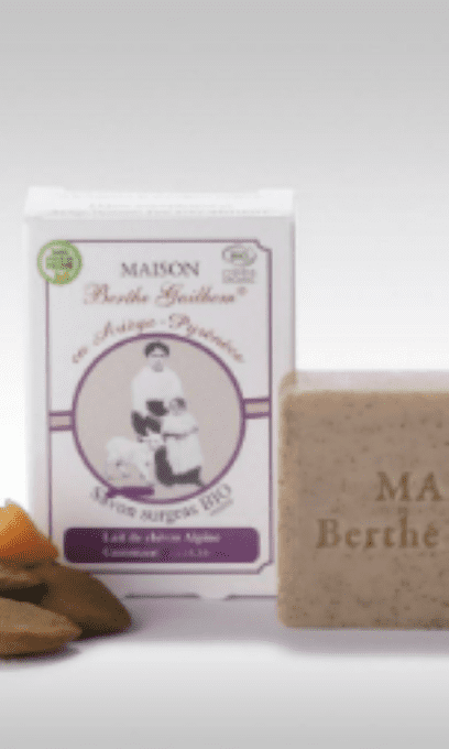 Savon certifié BIO sans huile de palme au lait de chèvre - GOMMANT		 			