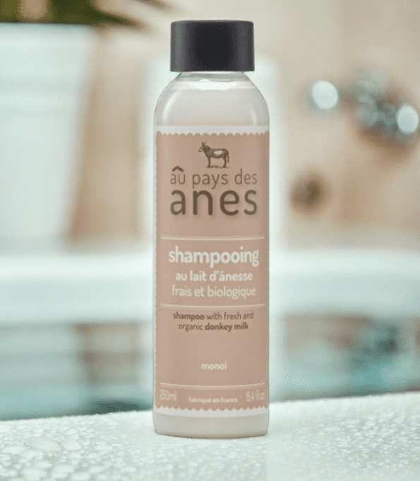 Shampooing au lait d'ânesse frais et biologique Monoi 250 ml