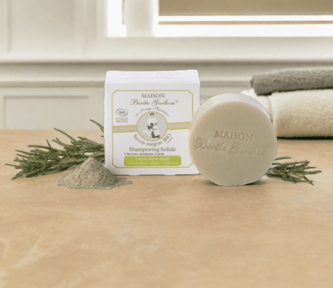 Shampoing solide certifié BIO cheveux normaux a gras 100 gr			 			